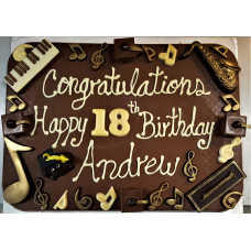 Graduation-Music-Birthday Theme Bar - Large